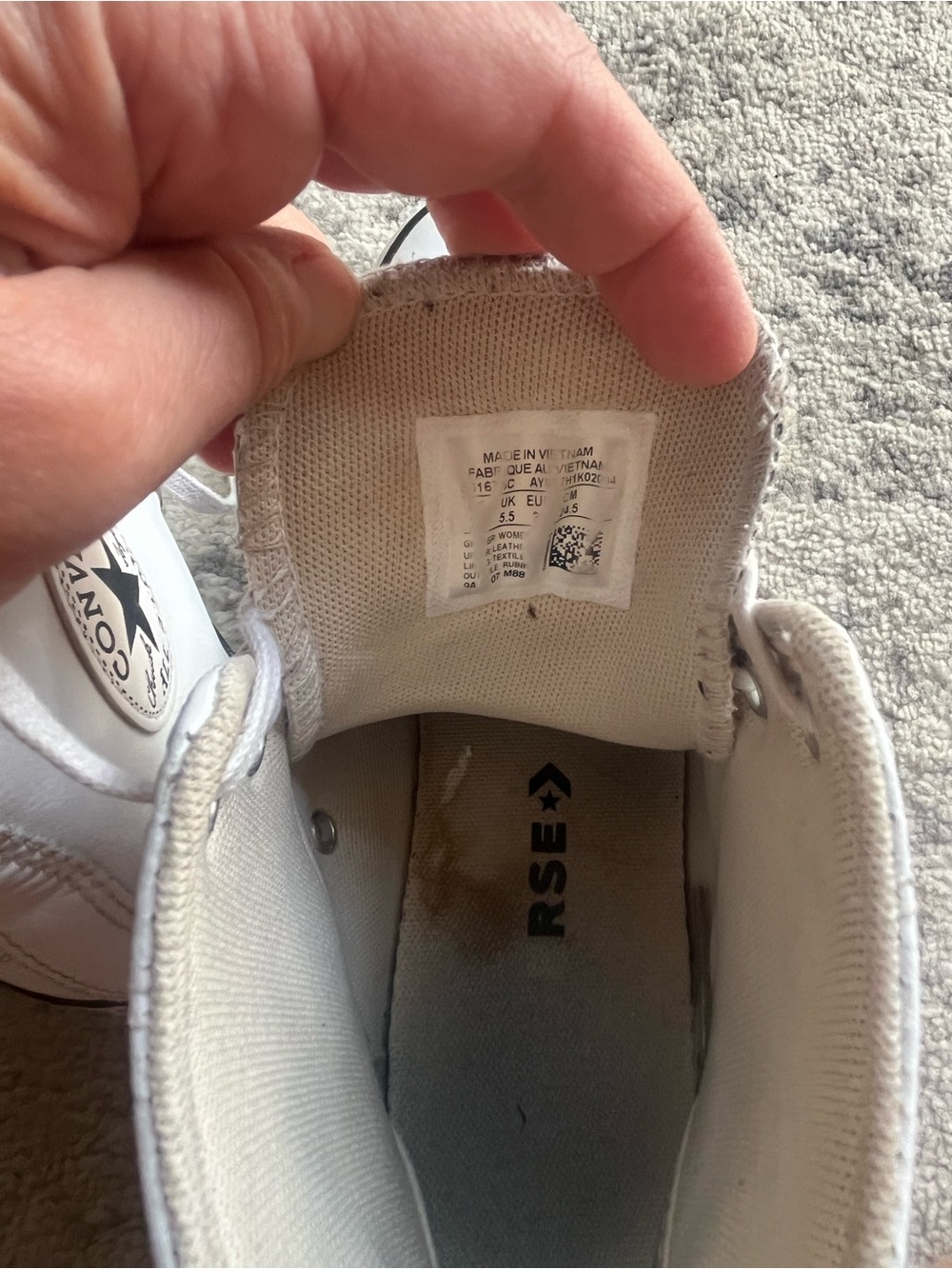 Converse Women’s Chuck Taylor All Star Leather Platform White - Picture 10 of 11